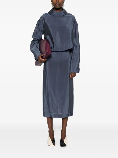 Nanushka high-neck blouse - Blue - zdjęcie produktu nr 2