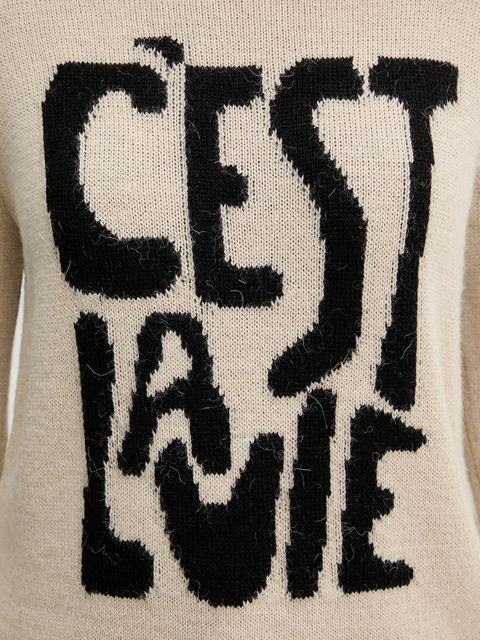 Weekend Max Mara sweter z wełną NITRA damski kolor beżowy 2525366292600