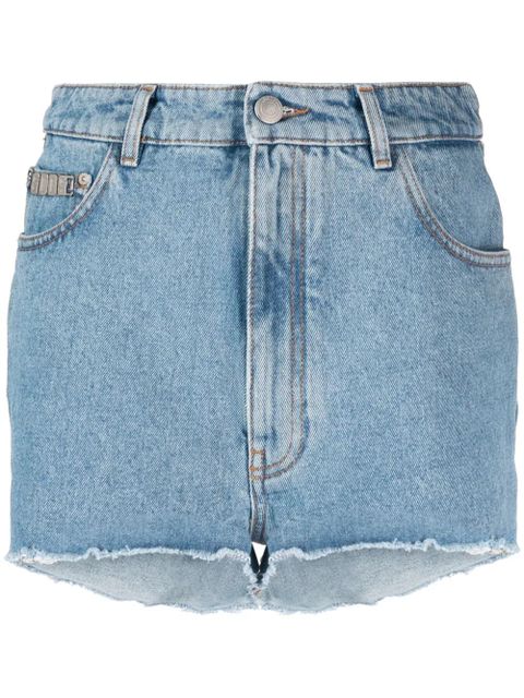 GCDS high-waisted denim shorts - Blue - zdjęcie produktu nr 1