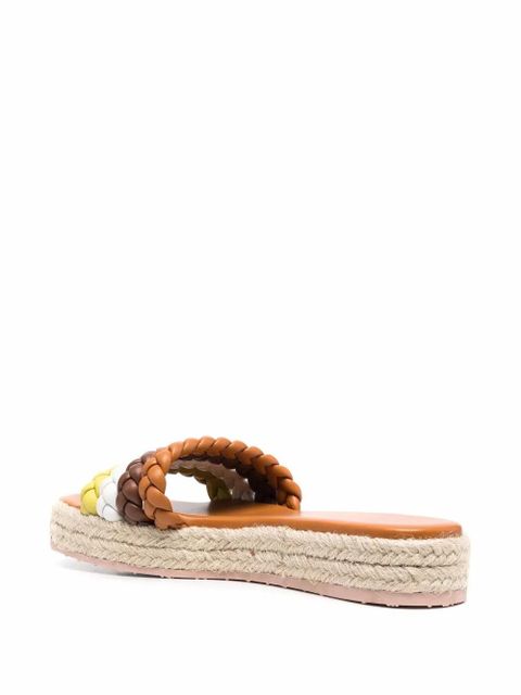 Gianvito Rossi braided-strap sandals - Brown