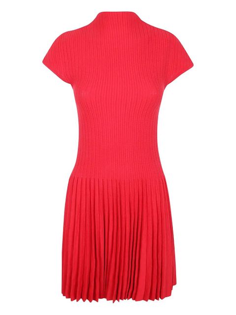 Magda Butrym ribbed pleated dress - Red - zdjęcie produktu nr 1