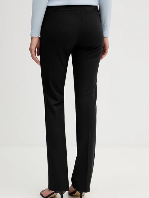 Tommy Hilfiger spodnie damskie kolor czarny dopasowane high waist WW0WW47797