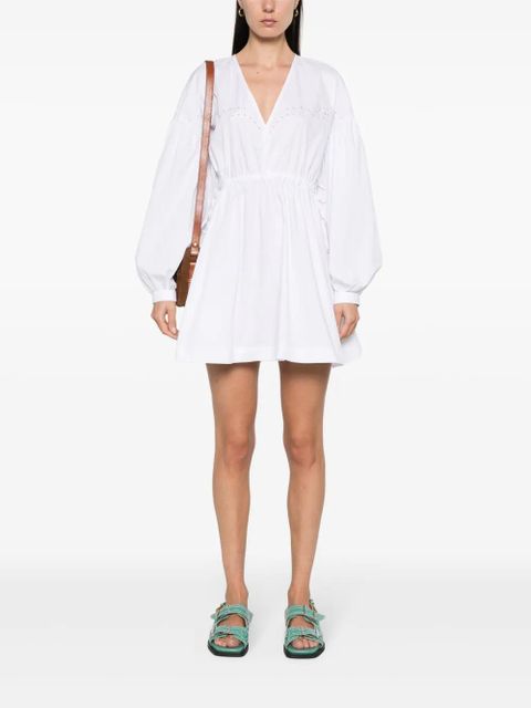 PINKO drawstring-waist mini dress - White - zdjęcie produktu nr 2
