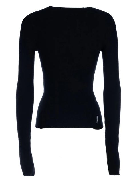 Balenciaga Twisted cotton jumper - Black