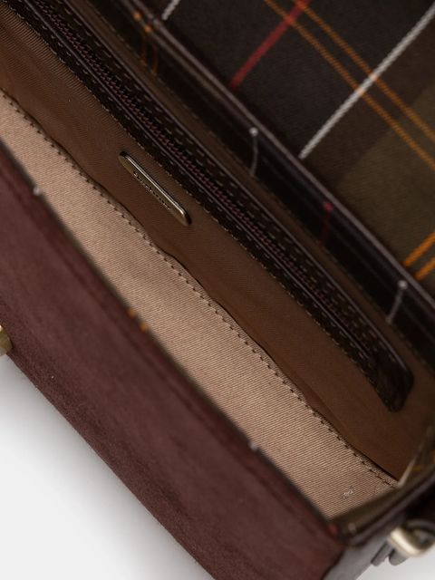 Barbour torebka zamszowa Rosa kolor brązowy LBA0508