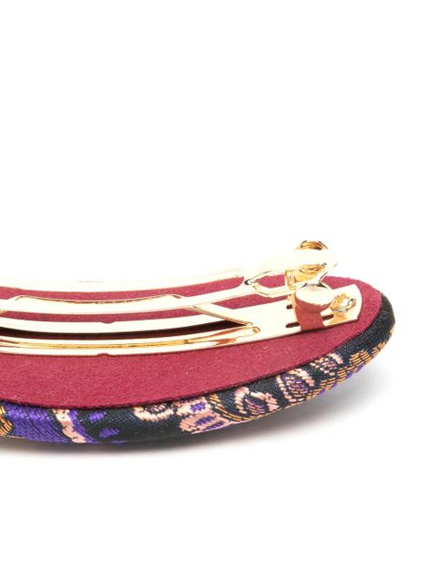 ETRO paisley logo hair accessory - Black