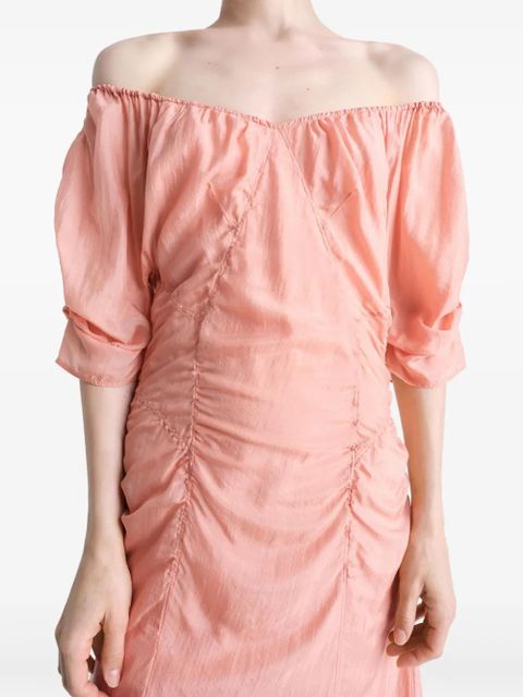LEMAIRE chiffon midi dress - Pink