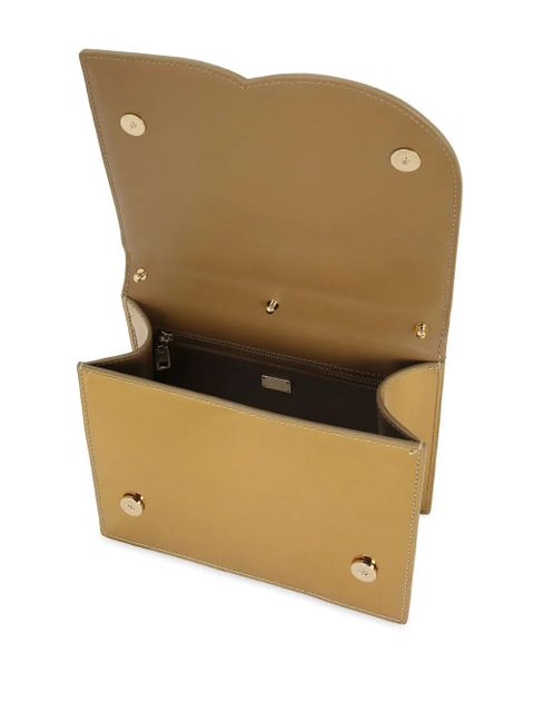 Dolce & Gabbana logo-embossed metallic-effect bag - Gold