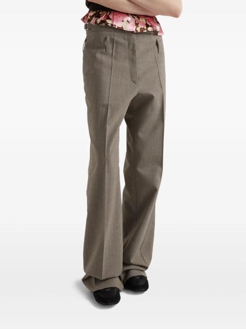 Prada belted trousers - Neutrals