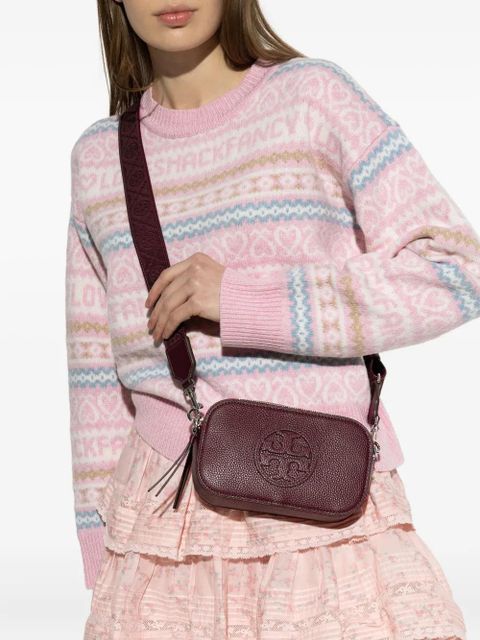 Tory Burch Mini Miller logo-appliqué cross body bag - Red