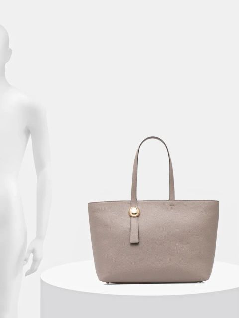 Furla torebka skórzana kolor szary WB01353 HSF000 2572S