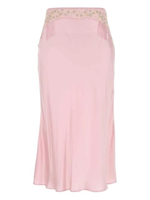 Prada satin midi skirt - Pink - zdjęcie produktu nr 1
