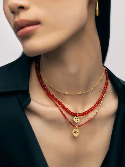 Monica Vinader Lucky necklace - Gold