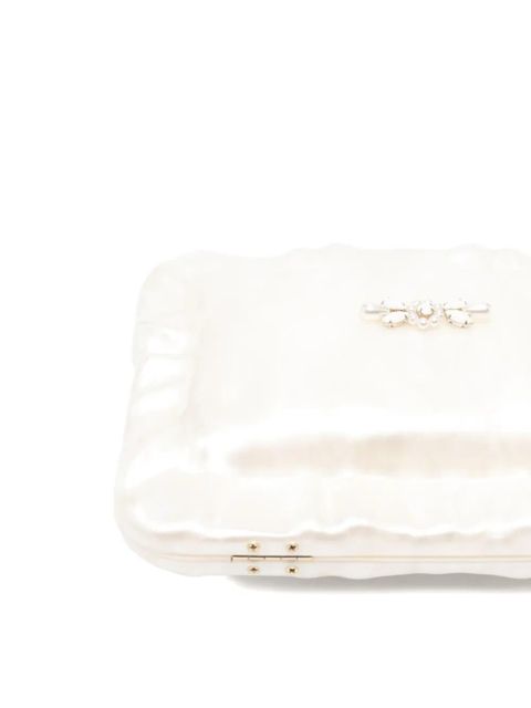 Simone Rocha embellished clutch bag - White