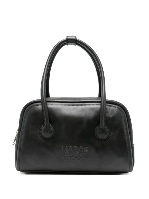 Marge Sherwood embossed-logo top-handle tote bag - Black - zdjęcie produktu nr 1