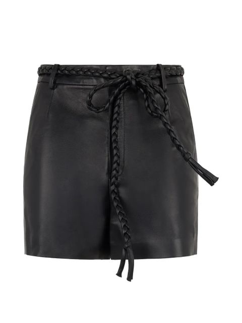 Valentino Garavani braided belt shorts - Black - zdjęcie produktu nr 1