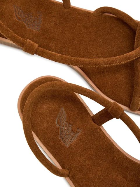 Ancient Greek Sandals Bomba suede sandals - Brown