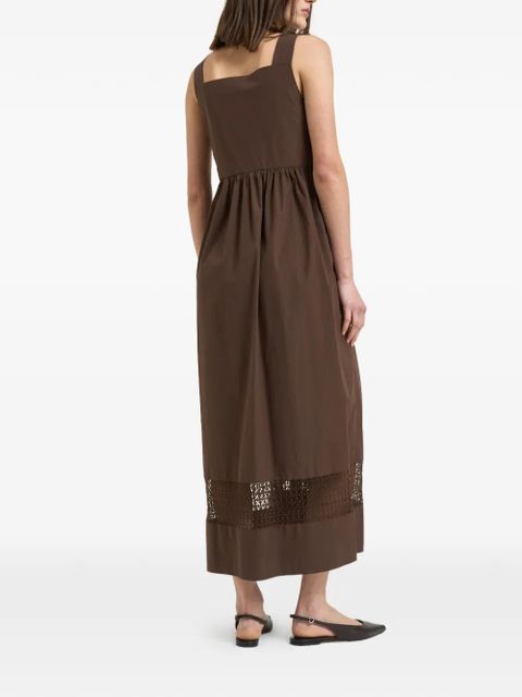 Weekend Max Mara lace-panel midi dress - Brown