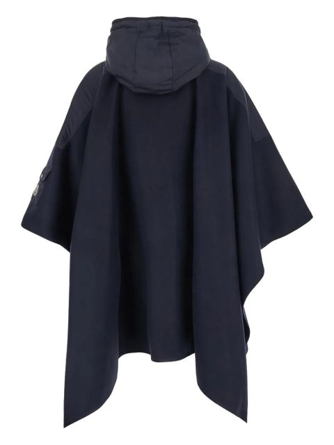 Moncler front-pocket hooded cape - Blue - zdjęcie produktu nr 2