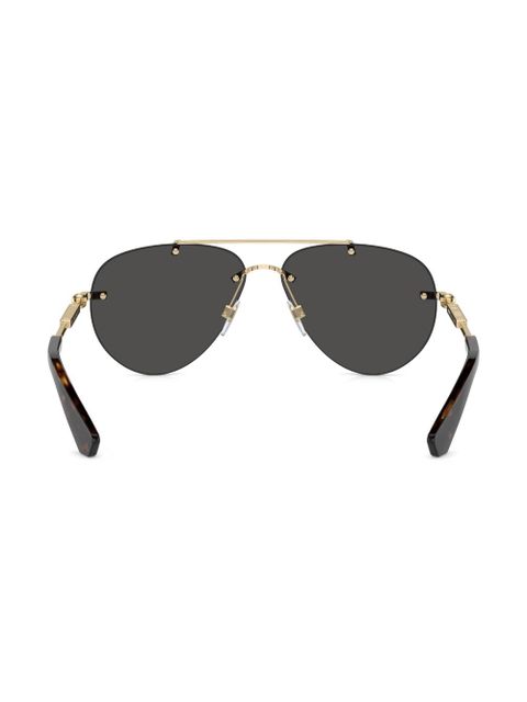 Burberry Eyewear metallic aviator-frame sunglasses - Gold