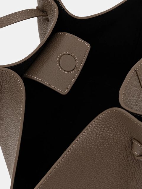 Yuzefi torebka skórzana MOCHI kolor beżowy YUZSS25-HB-MO-L052