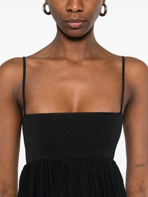 Gimaguas Selina square-neck mini dress - Black