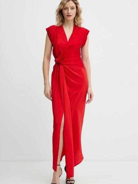 Victoria Beckham sukienka z dodatkiem jedwabiu - zdjęcie produktu nr 1