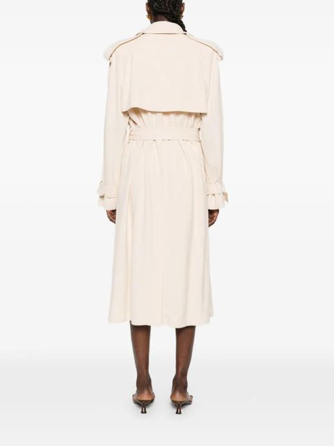 WARDROBE.NYC buttoned belted trench coat - Neutrals