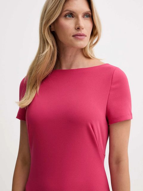 Calvin Klein sukienka kolor różowy mini prosta LV044D063G