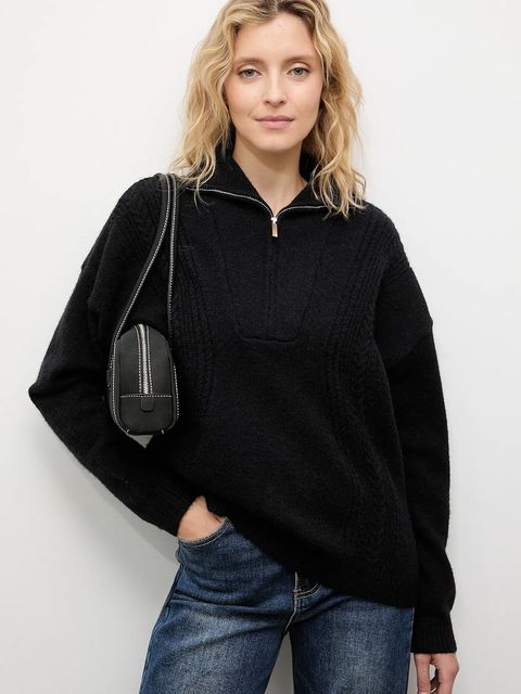 Answear.LAB sweter z kaszmirem kolor czarny z golfem - zdjęcie produktu nr 1