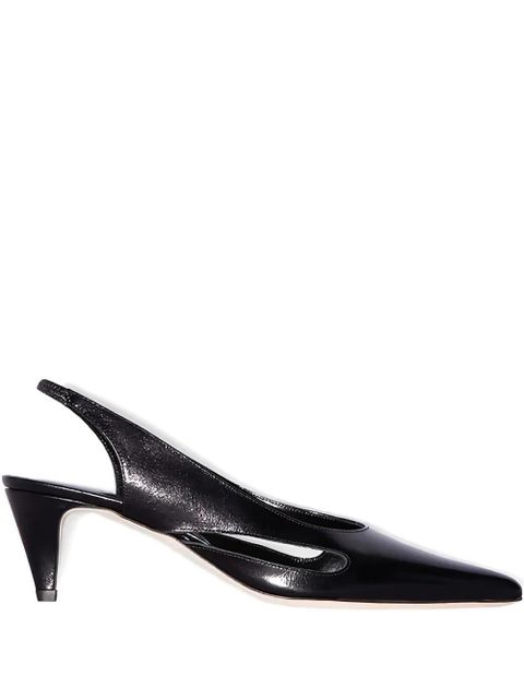 BY FAR 60mm Runa slingback heeled pumps - Black - zdjęcie produktu nr 1