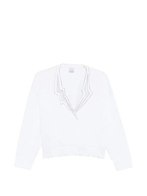 PINKO frayed sweater - White - zdjęcie produktu nr 1
