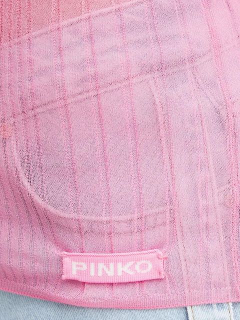 PINKO ribbed off-shoulder top