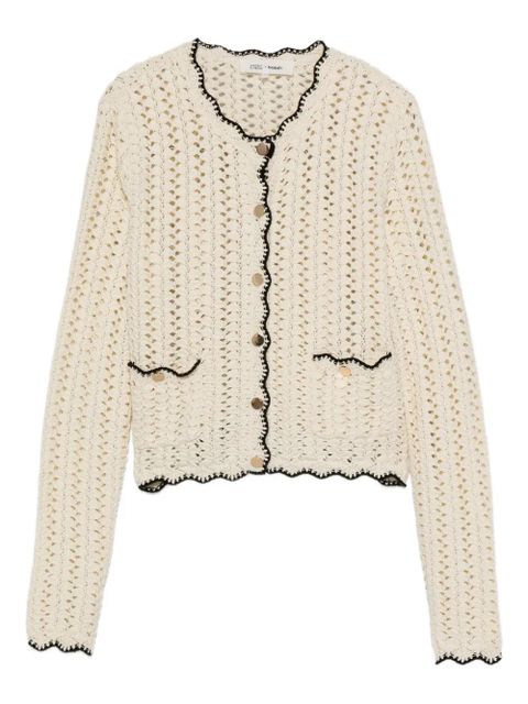 Ba&Sh Sheila scalloped-trims cardigan - Neutrals - zdjęcie produktu nr 1