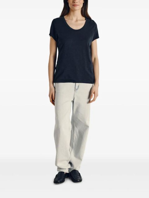 American Vintage Jacksonville scoop neck T-shirt - Blue - zdjęcie produktu nr 2