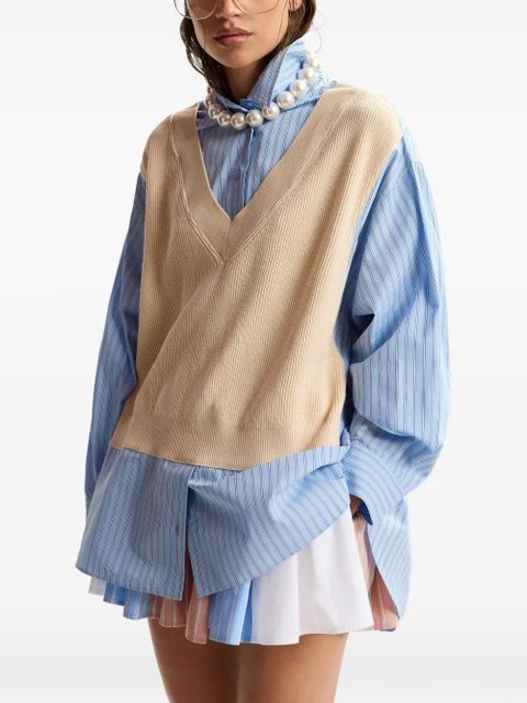 Essentiel Antwerp striped-pattern shirt - Blue