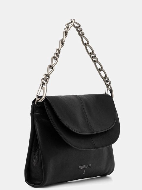 Patrizia Pepe kopertówka skórzana kolor czarny 2B0152 L162