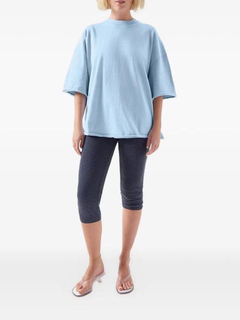 American Vintage raw-edge drop-shoulder T-shirt - Blue - zdjęcie produktu nr 2