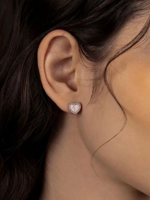 APM Monaco heart stud earrings - Gold - zdjęcie produktu nr 2