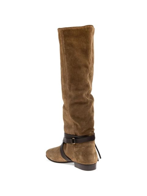 ISABEL MARANT Silmon knee-high boots - Brown