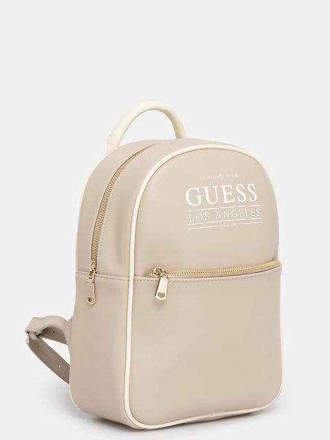 Guess plecak FANCY damski kolor beżowy mały z nadrukiem V5YZ05 WHDX0 - zdjęcie produktu nr 2