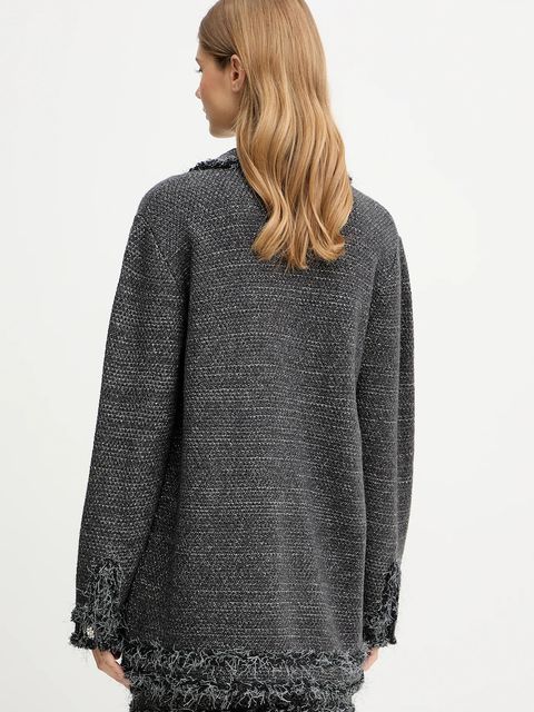 Blugirl Blumarine kardigan damski kolor czarny ciepły RF5228.MA950