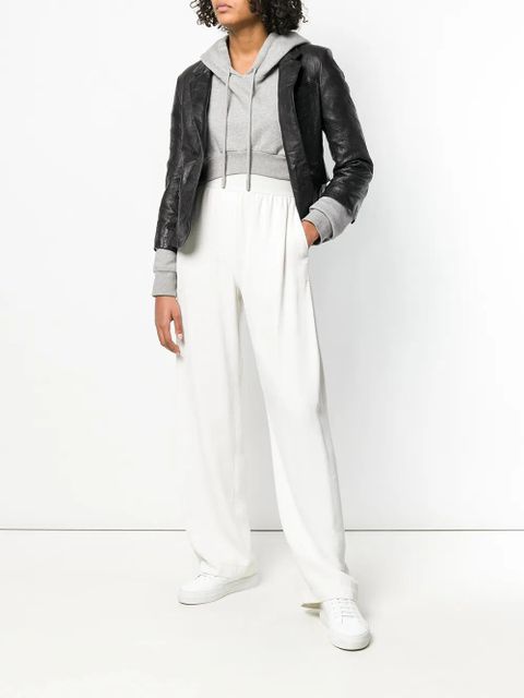 Zadig&Voltaire creased effect leather jacket - Black