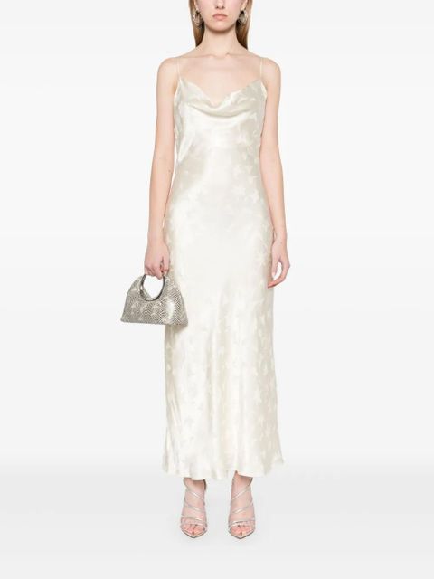 ROTATE BIRGER CHRISTENSEN satin midi dress - Neutrals