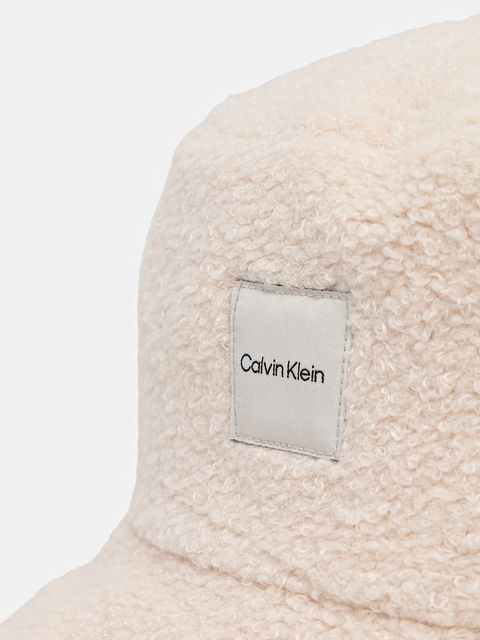 Calvin Klein kapelusz kolor beżowy LV04F5055G