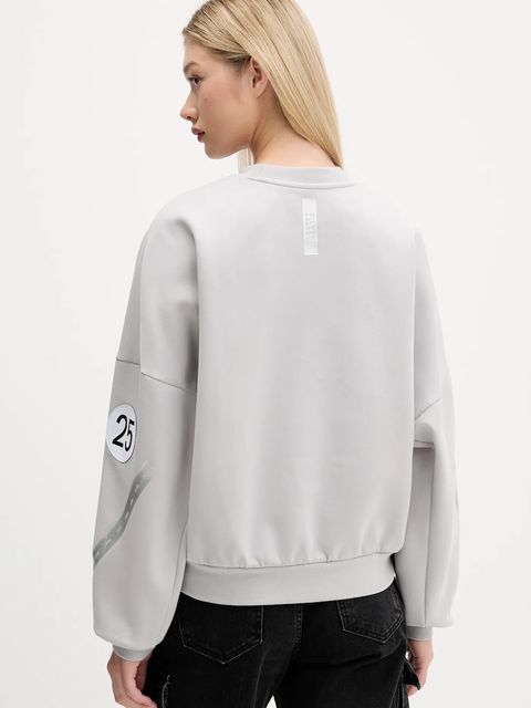 adidas bluza x Mercedes damska kolor szary z nadrukiem JW3480