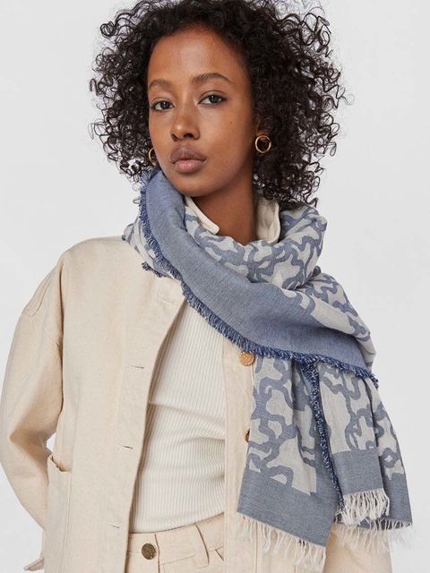 Tous szal Kaos Devore damski wzorzysta 2000786333