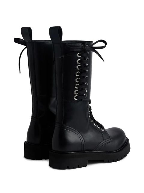 Rabanne lace-up platform boots - Black