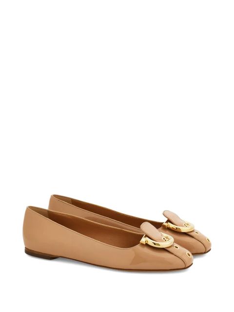 Ferragamo Gancini-strap ballet flats - Neutrals - zdjęcie produktu nr 2