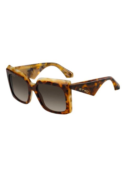 ETRO tortoiseshell geometric sunglasses - Brown - zdjęcie produktu nr 2